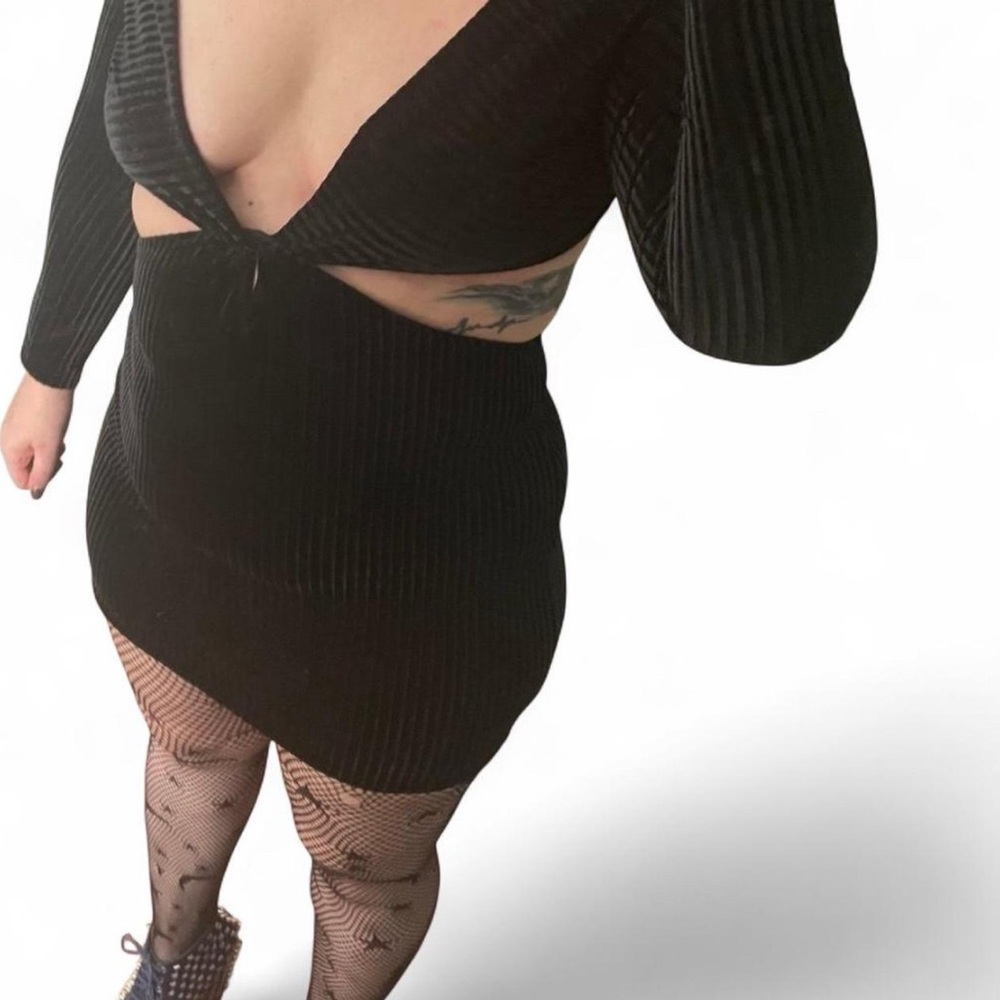 Black Cut-Out Dress